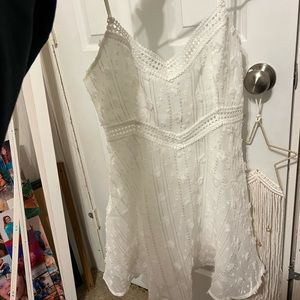 White flowy dress